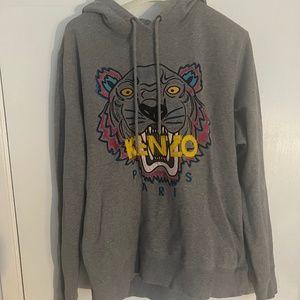 KENZO Tiger Grey Hooded Sweatshirt